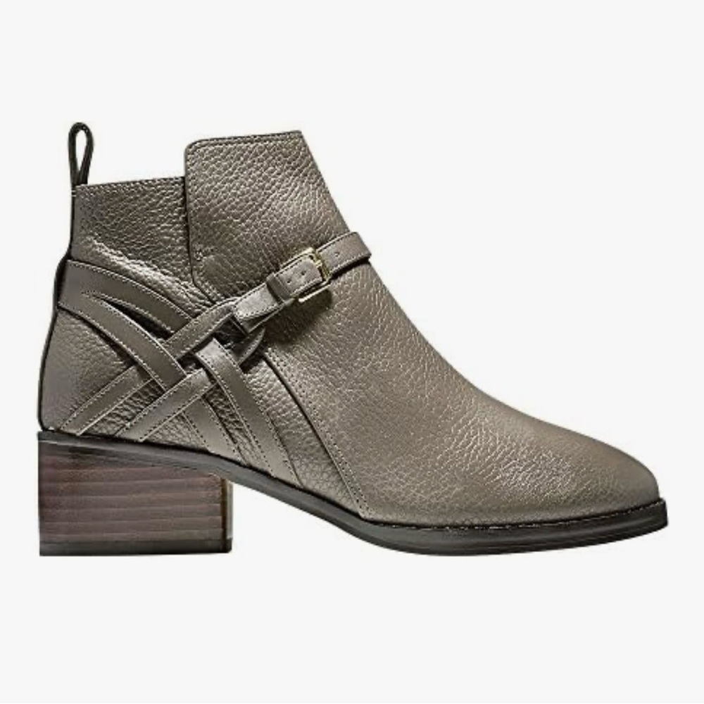 Cole Haan Women’s Ankle Booties With Buckle Accent